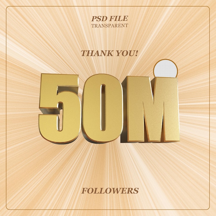 PSD 50 millones de seguidores gracias