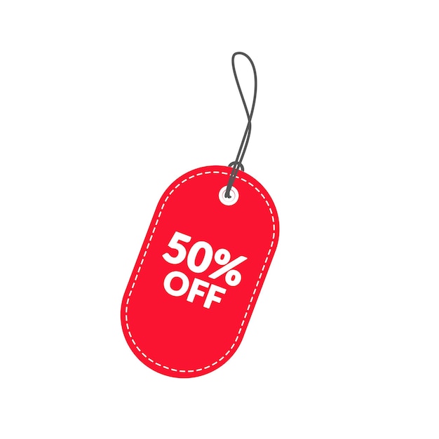 50 per cento di sconto etichetta sigillo adesivo etichetta icona