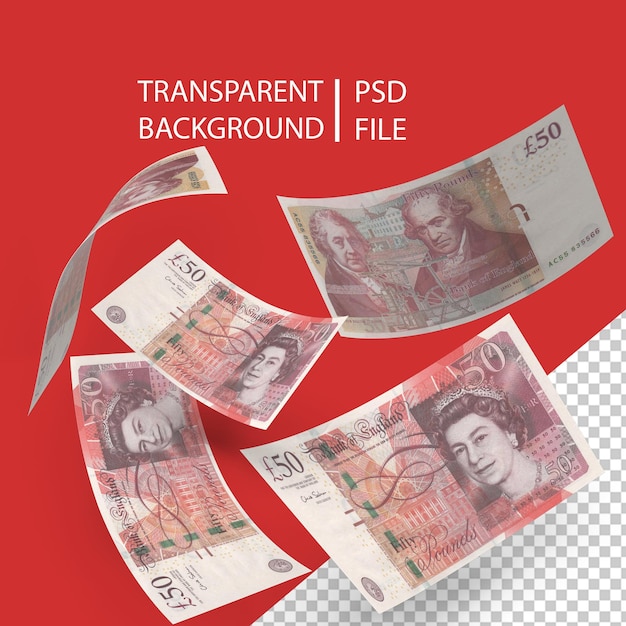 50-Pfund-Note PNG