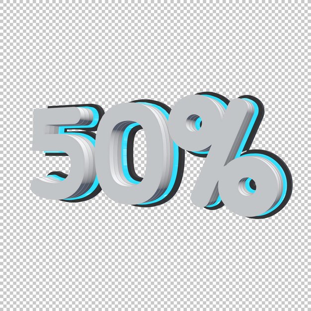 50 por cento de renderização 3D
