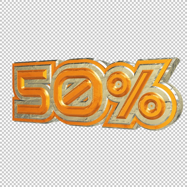 50 Prozent 3D-Rendering