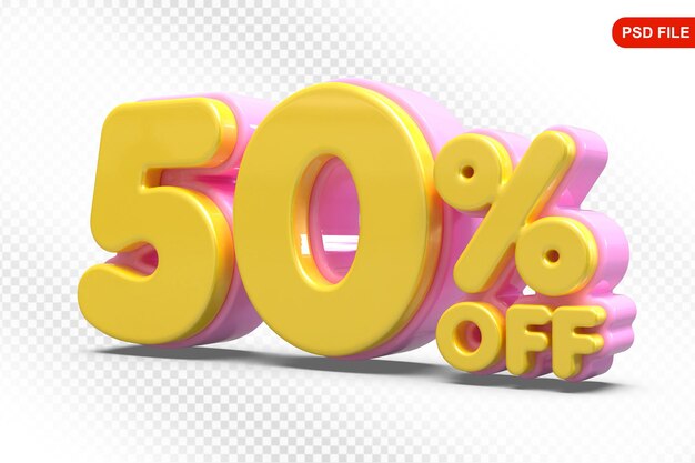 50 Prozent Pink-Angebot in 3D