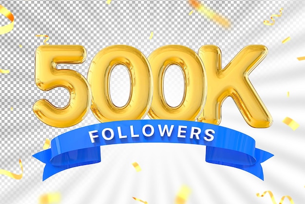 500.000 follower goldzahl