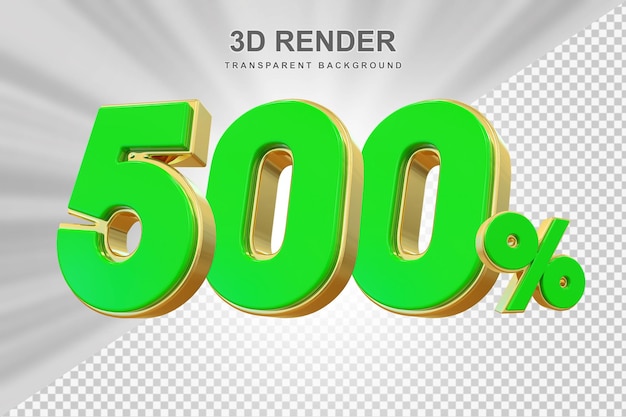 500 por ciento de descuento en venta de 3D