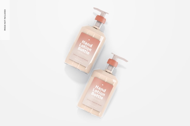 500 ml handlotion flaschen mockup