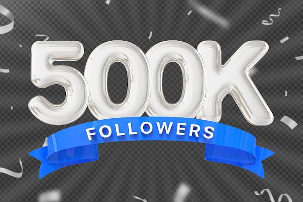 500k número de seguidores