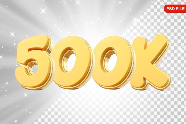 500K Sigue Número de Oro Gracias por seguir