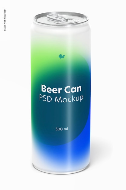 500ml bierdose mockup