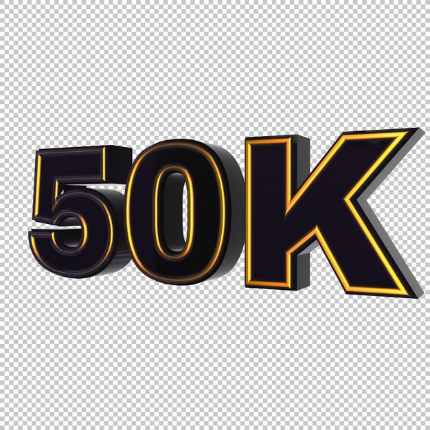 50k percent 3d render