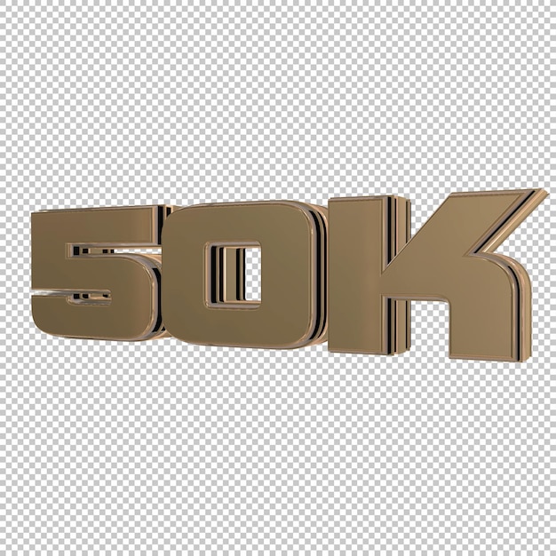 50k por cento de renderização 3d