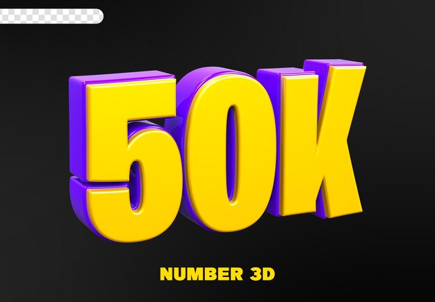 50K sigue el número 3D