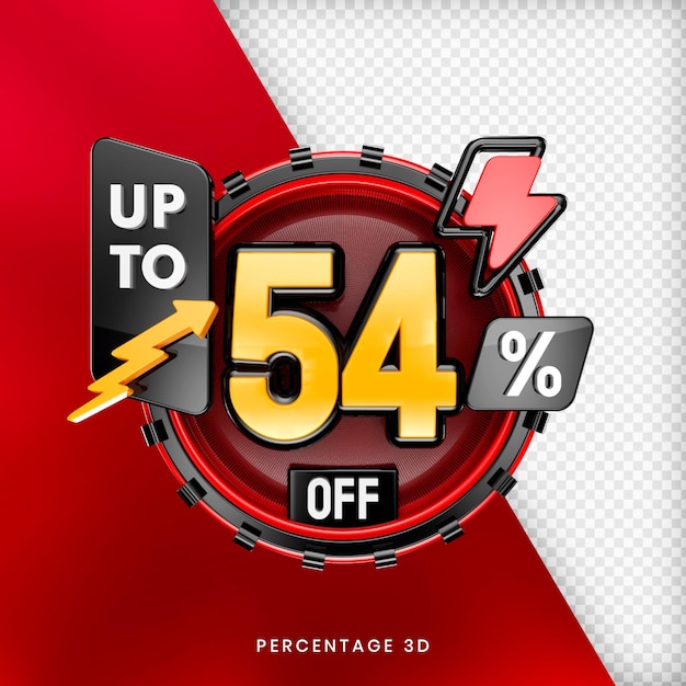 Hasta un 54 por ciento de descuento en banner 3d aislado premium psd