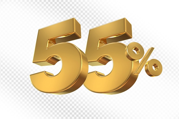El 55 por ciento de descuento en oro