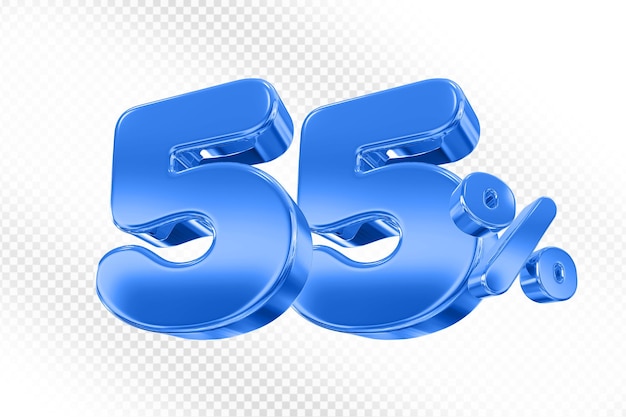 55% de descuento en el azul 3D