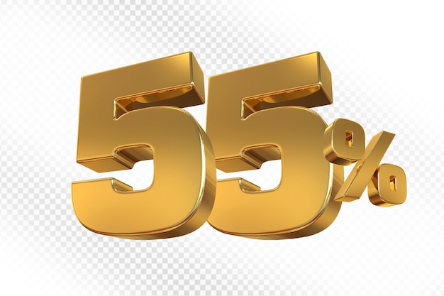55% di sconto sulla vendita di oro 3D
