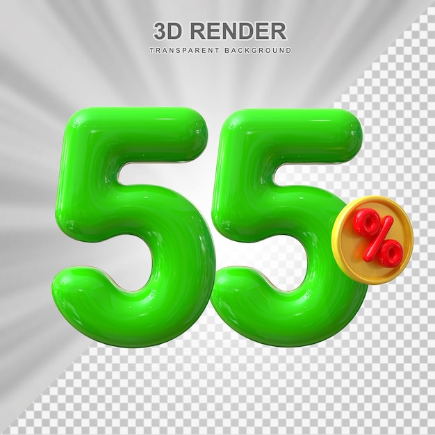 55 percent discount sale off 3d
