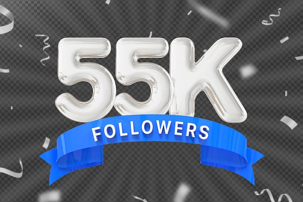 55k número de seguidores