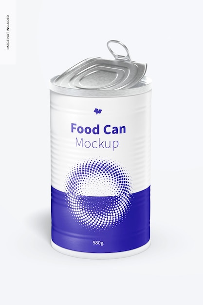 580 g di cibo può mockup