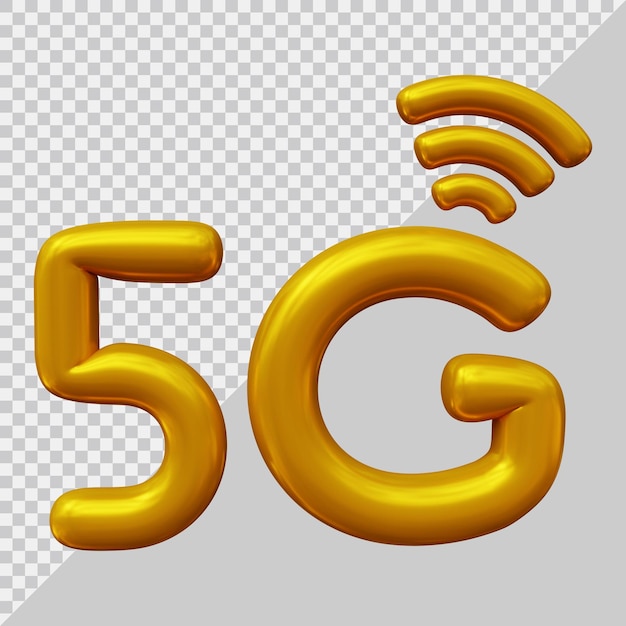 PSD 5g-icon-logo mit modernem 3d-stil