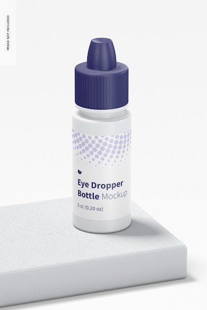 6 cc Eye Dropper Bottle Mockup