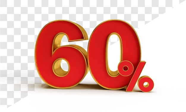 60 por ciento en renderizado 3d aislado