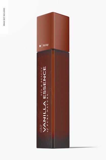 60 ml Triangular Bottle Mockup, Front View