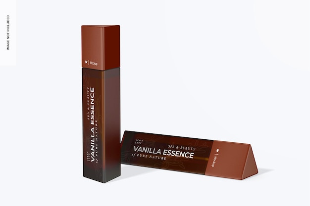 60 ml Triangular Bottles Mockup