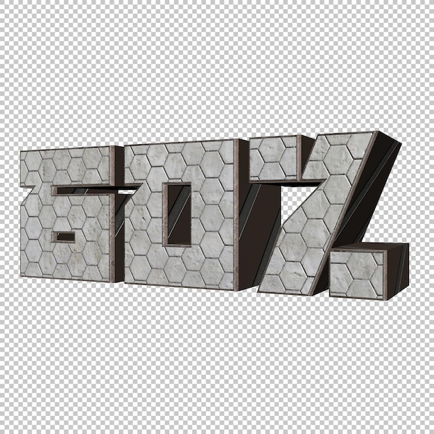 60 percento di rendering 3d