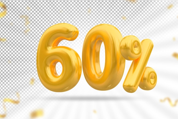 60 prozent ballons gold luxusangebot in 3d