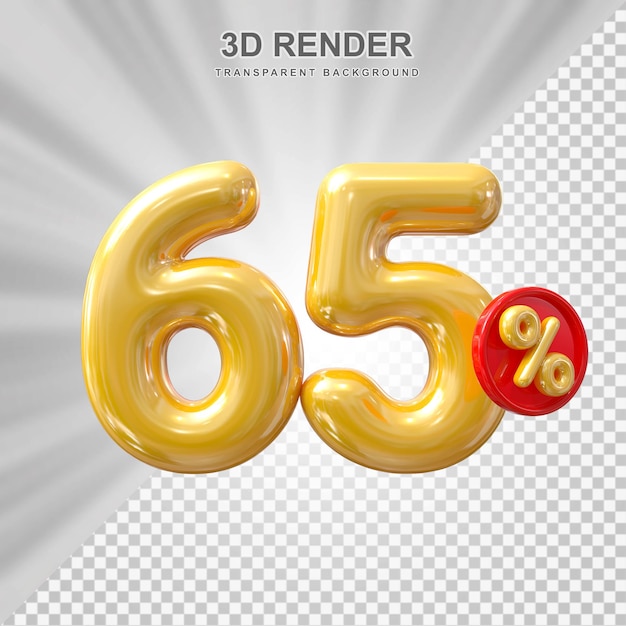 El 65 por ciento de descuento en la venta de globos