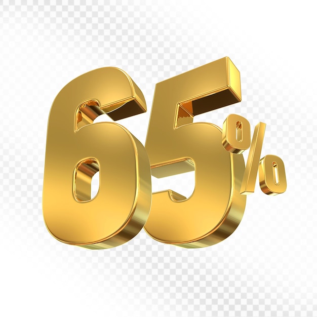 65 por ciento de oferta de oro en 3D