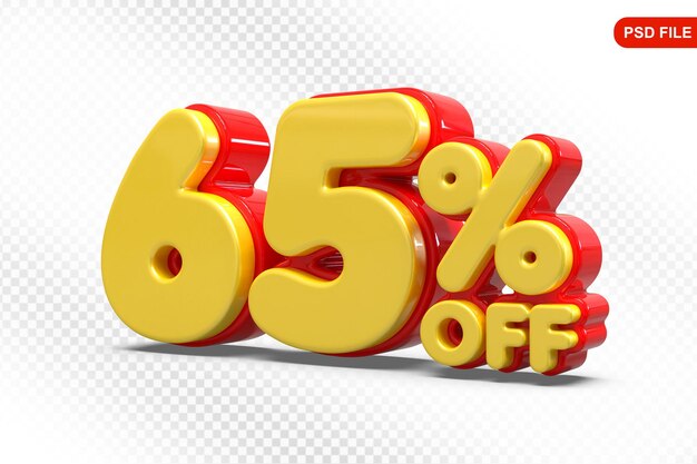 65 por ciento de oferta roja en 3D