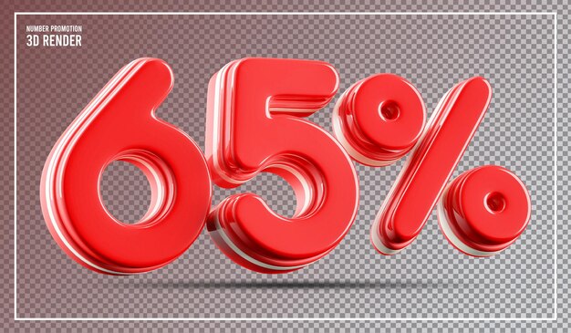 65 Prozent Rabatt auf Verkaufsrabatten