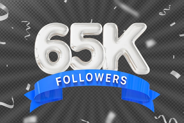 65k número de seguidores