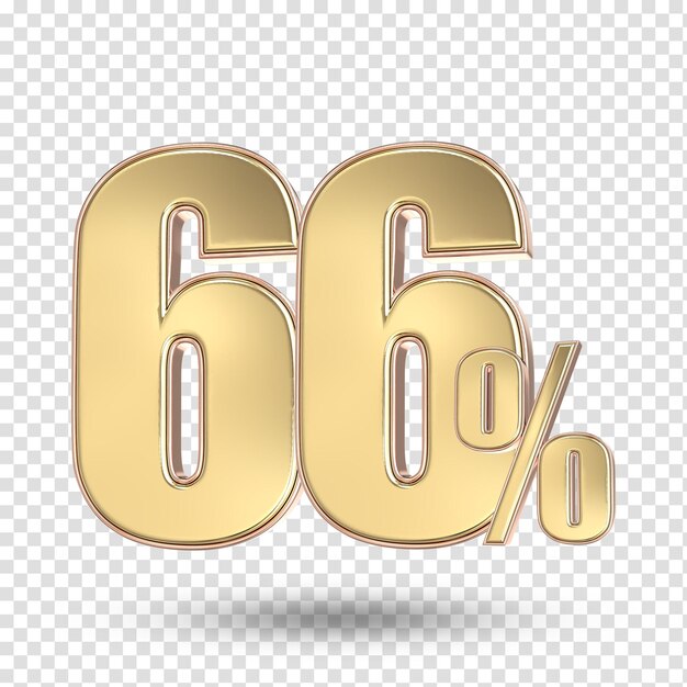 66 Numero d'oro Render 3D