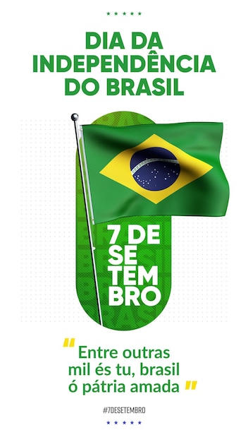 7 de setembro histórias de mídia social