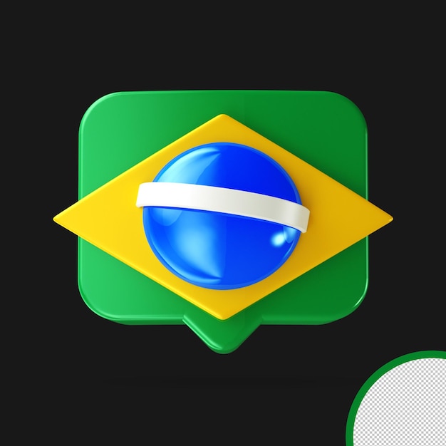 7. september 3d-symbol brasilien unabhängigkeitstag