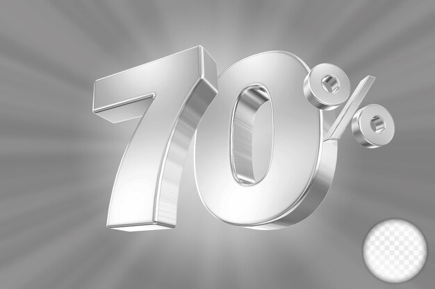 El 70 por ciento de descuento en plata