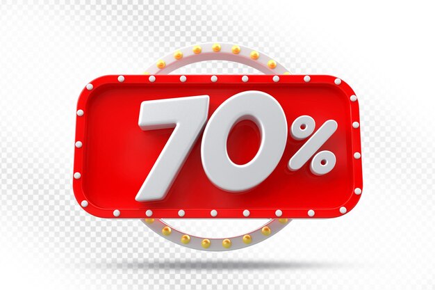 El 70 por ciento de descuento Red Label 3D