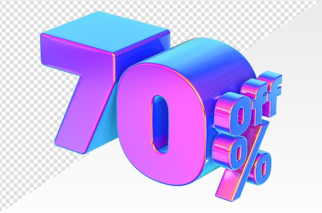 70 de desconto