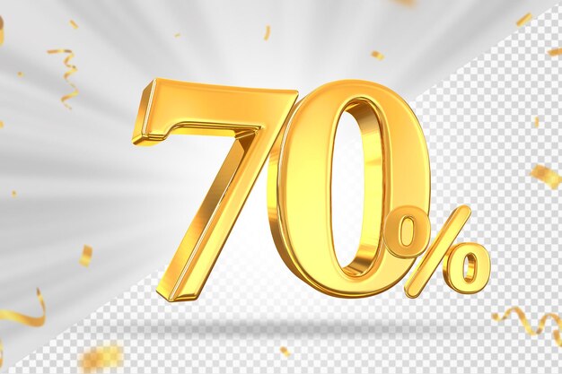 70 descuento de venta de oro