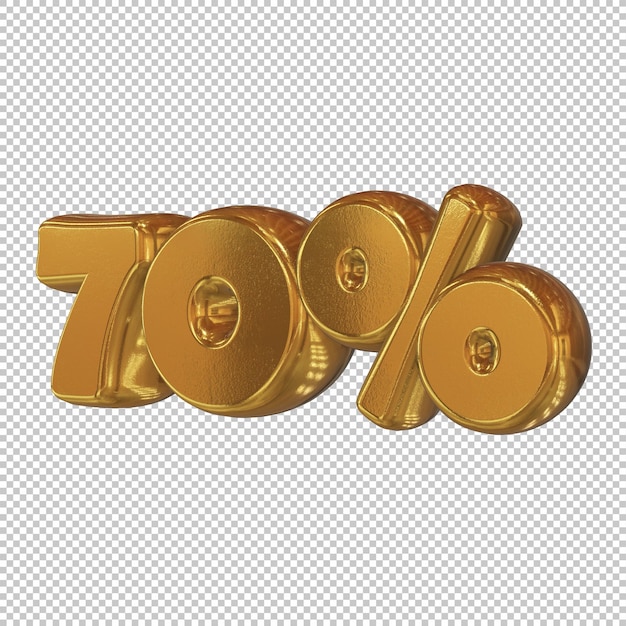 70 Prozent 3D-Rendering