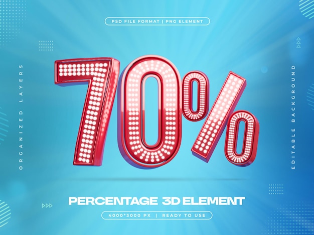 70 Prozent Rabatt Isolierte 3D-Rendering-Illustration