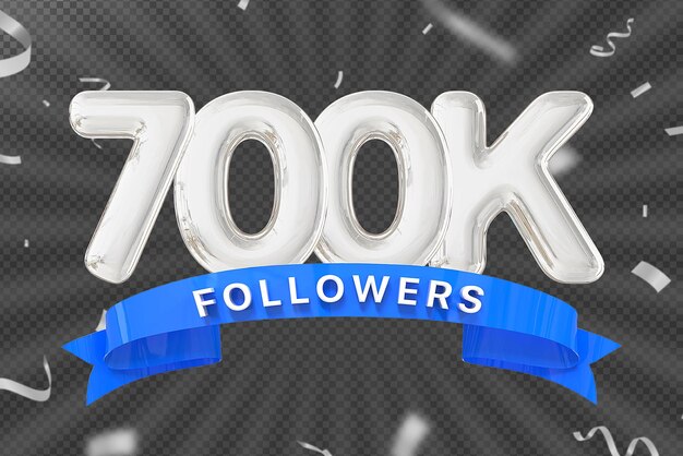 PSD 700.000 follower-nummer