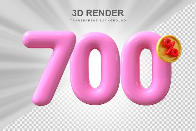 700% de descuento en la venta de 3D