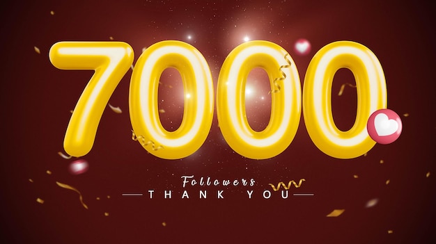 7000 follower numero oro