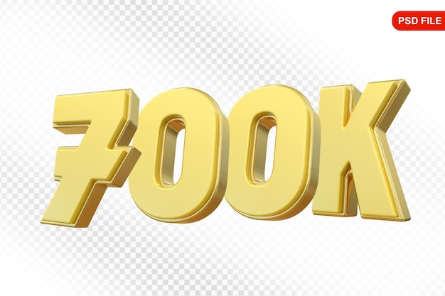 700K Sigue Número de Oro Gracias por seguir