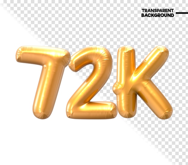 72k Numéro D'or 3d Rendu