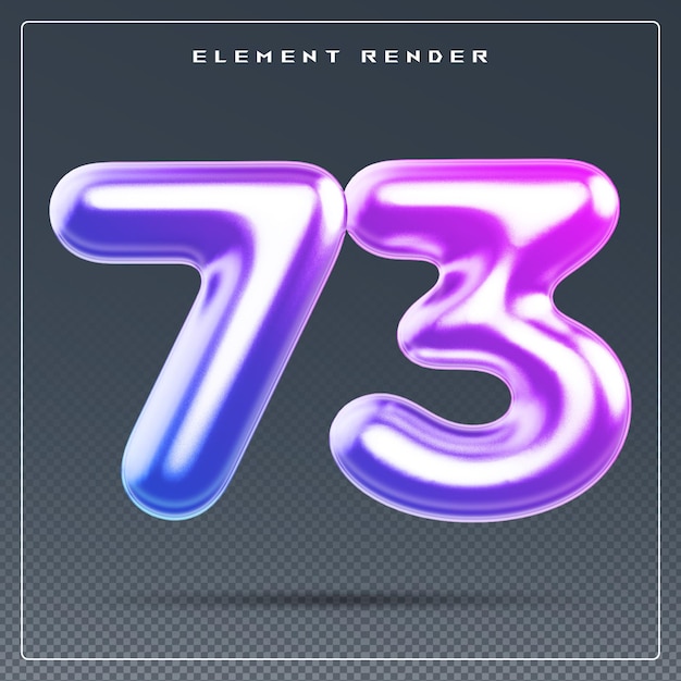 73 gradient numérique rendu en 3D
