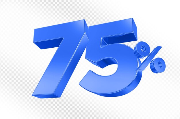 El 75 por ciento de la oferta azul en 3D
